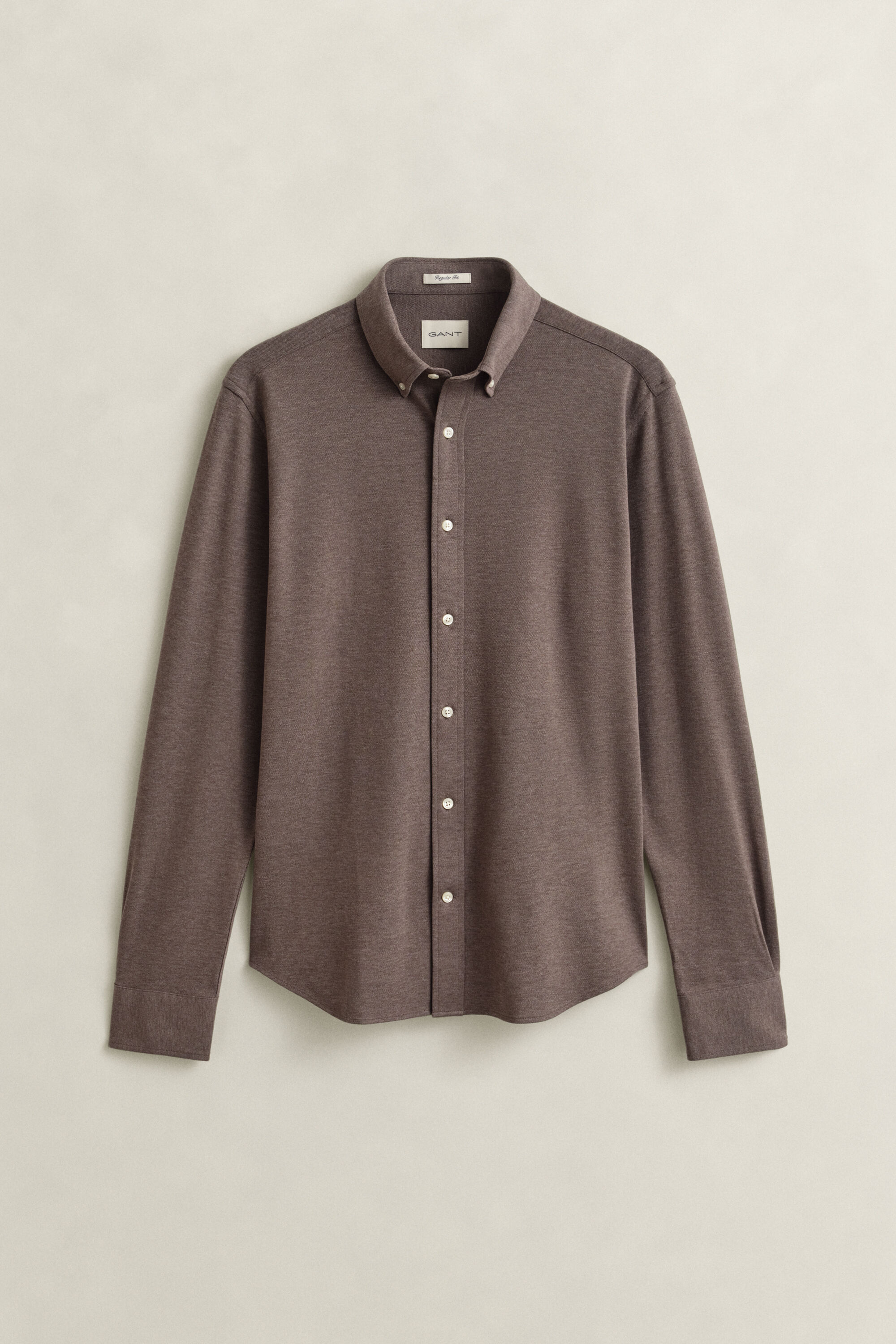 Camisa em jersey piqué com elastano