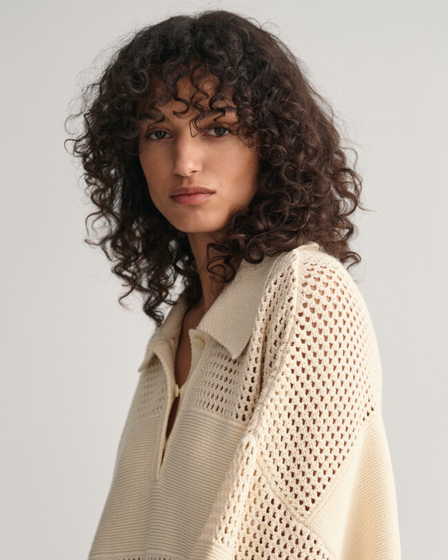 Vestido Rugger em malha aberta