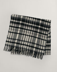 Cachecol com padrão de xadrez