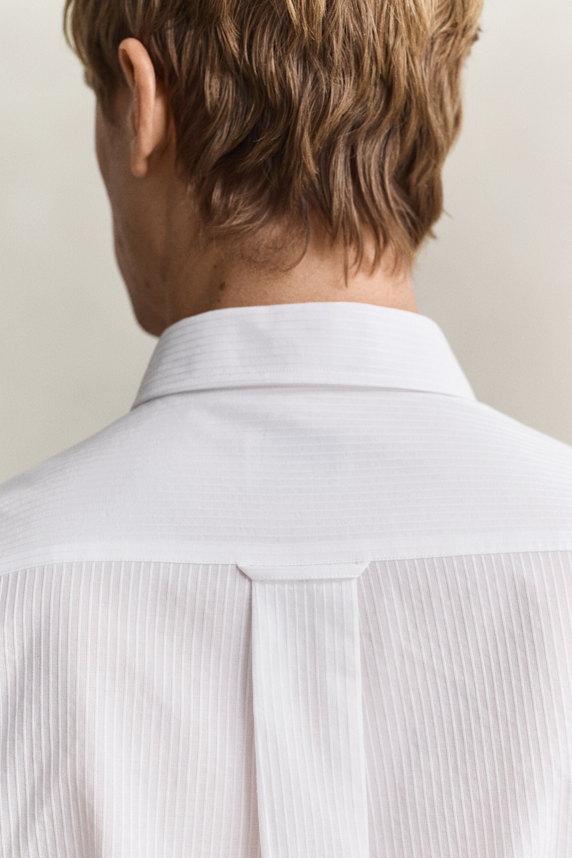 Camisa às riscas Dobby regular fit