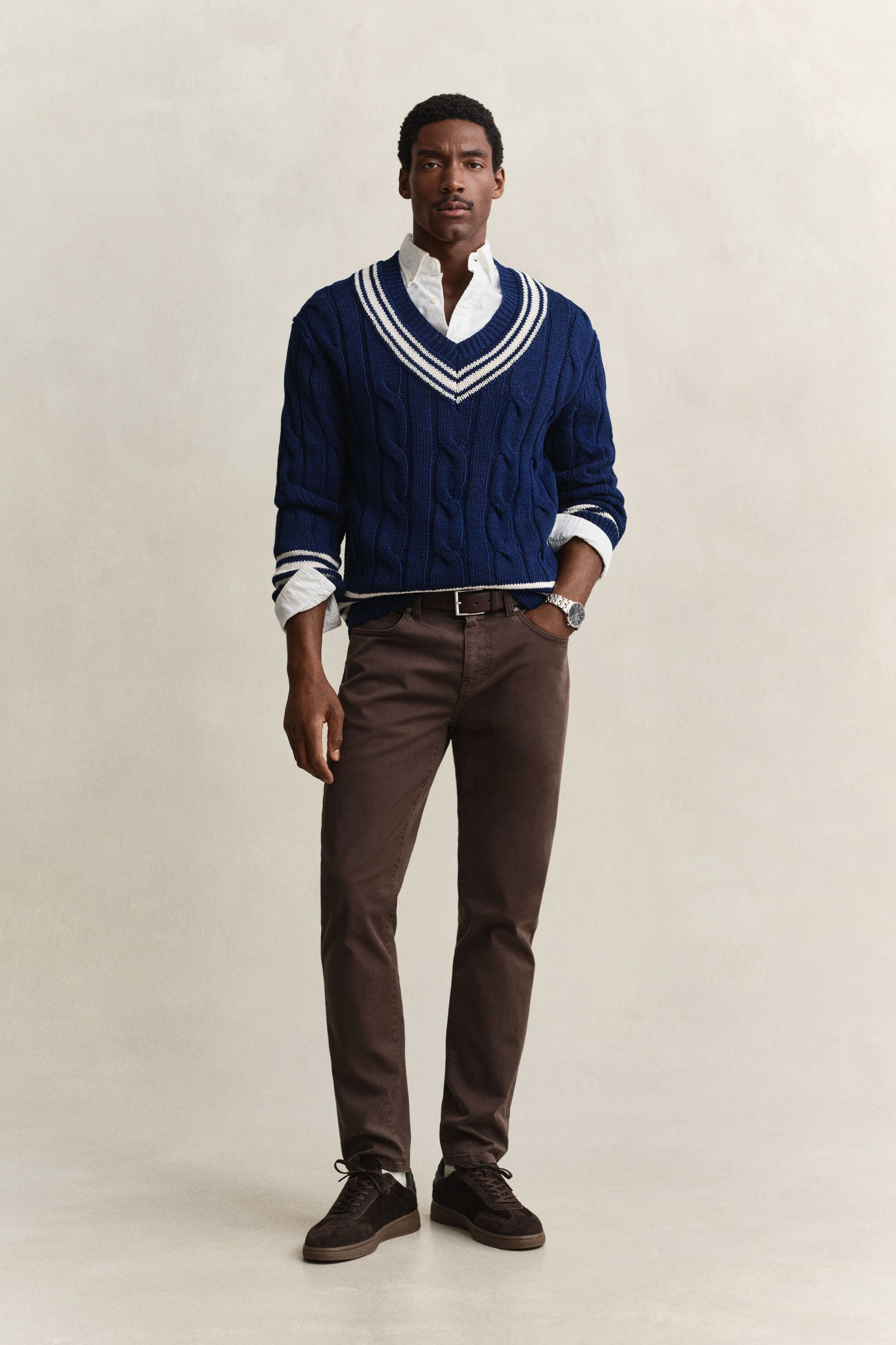 Calças Desert slim fit