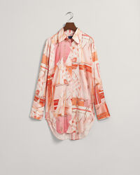 Camisa de seda com estampado Sailing relaxed fit