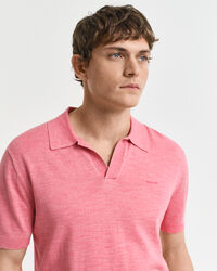 Camisola de malha estilo polo com manga curta Sunfaded