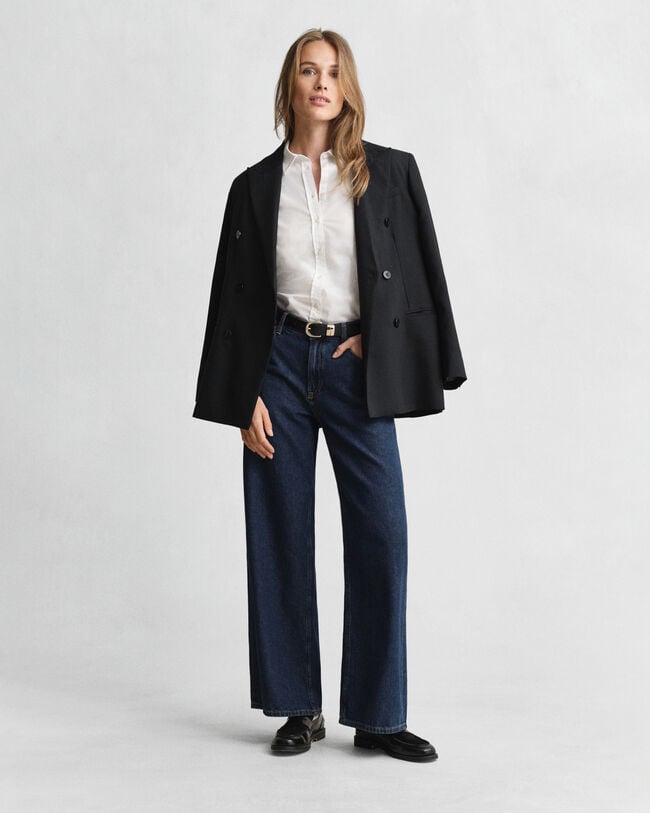 Camisa Oxford com elastano slim fit