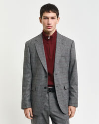 Blazer de fato com padrão de xadrez