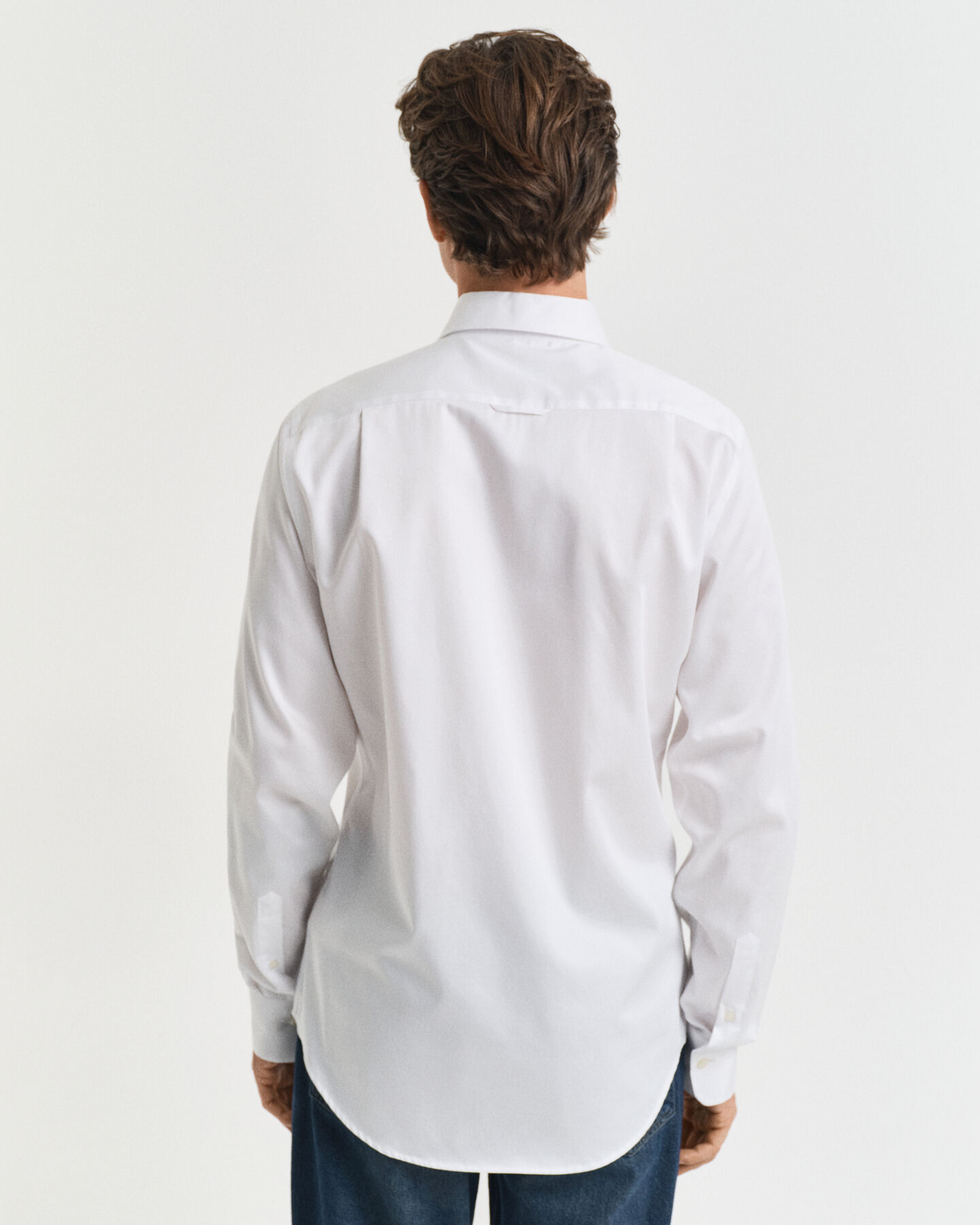 Camisa em cetim slim fit