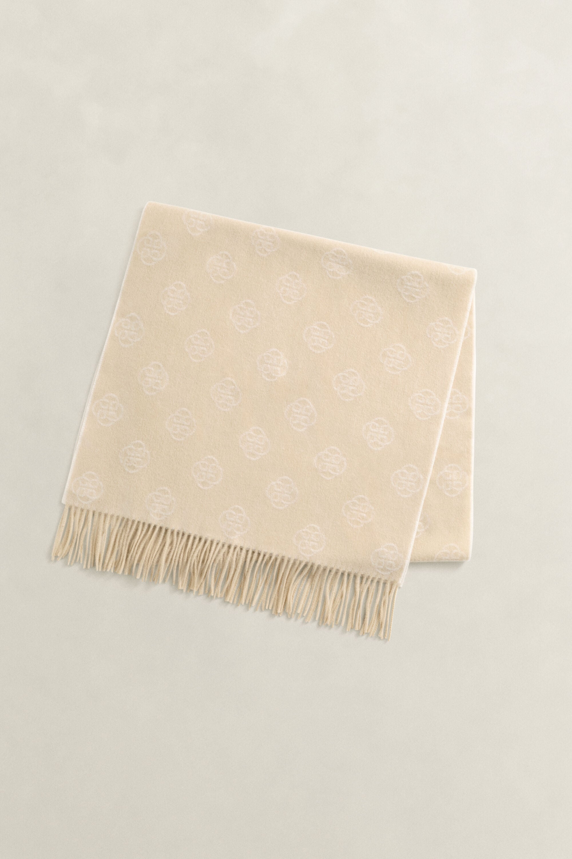 Cachecol em lã Monogram