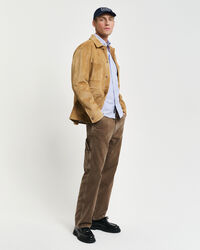 Camisa Oxford cl&aacute;ssica &agrave;s riscas regular fit