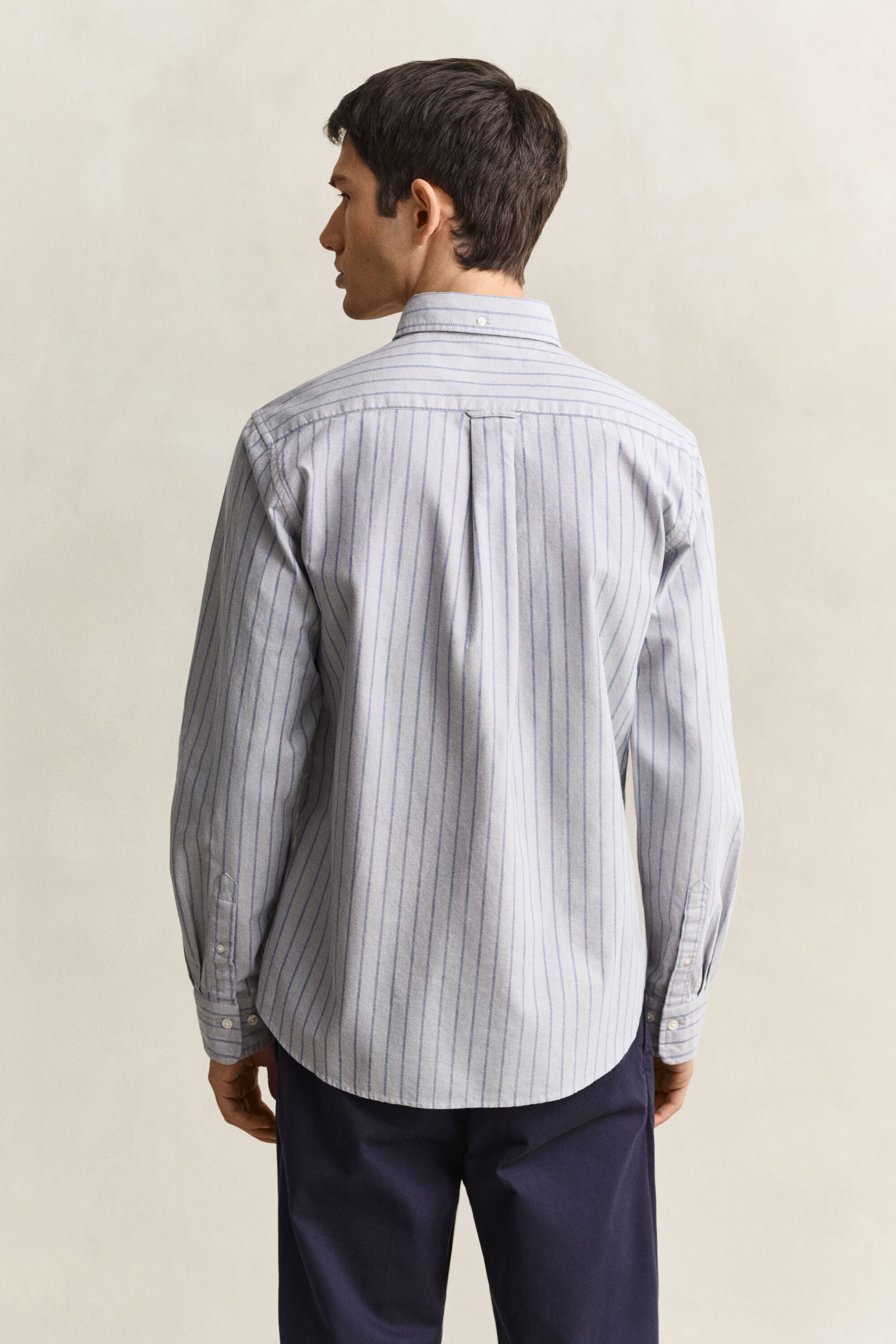 Camisa Oxford às riscas Classic