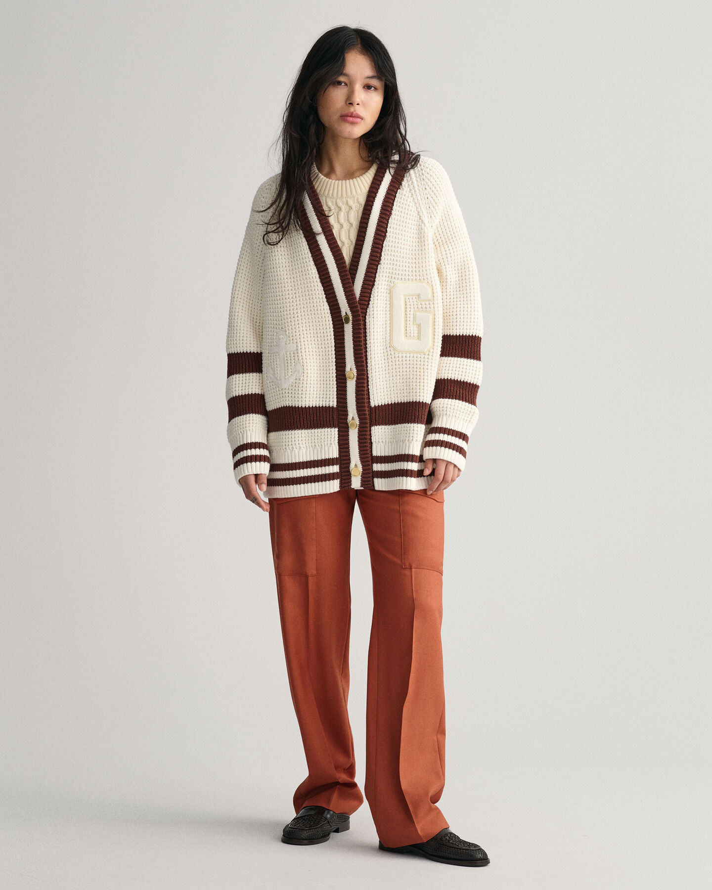 Casaco de malha GANT Varsity oversized
