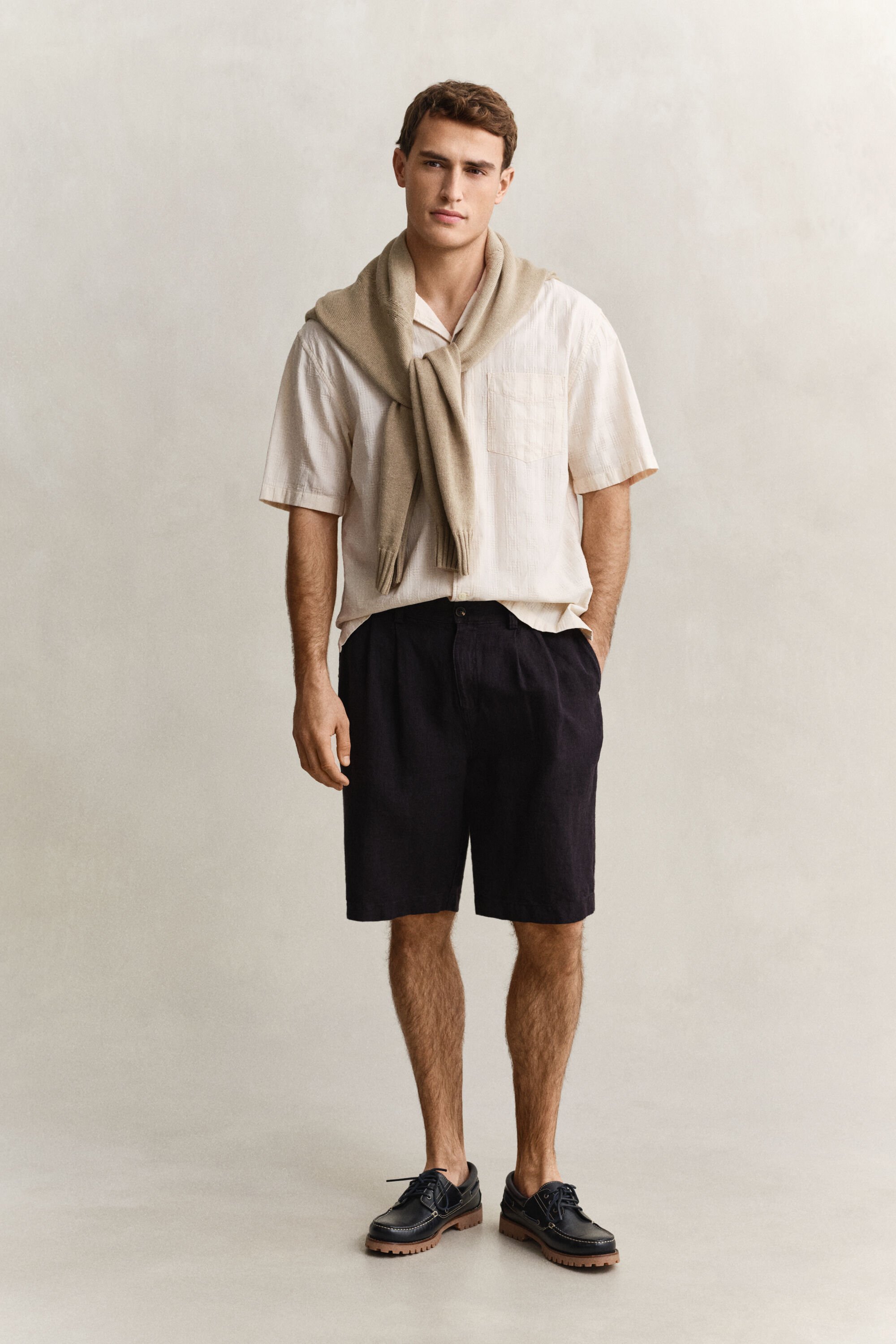 Camisa com padrão de xadrez