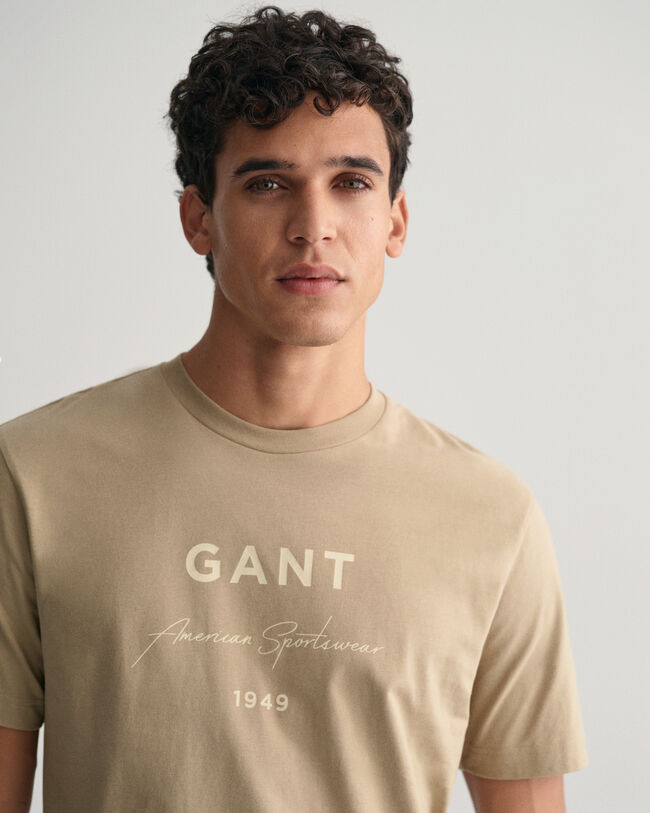 T-shirt com estampado GANT Script Graphic