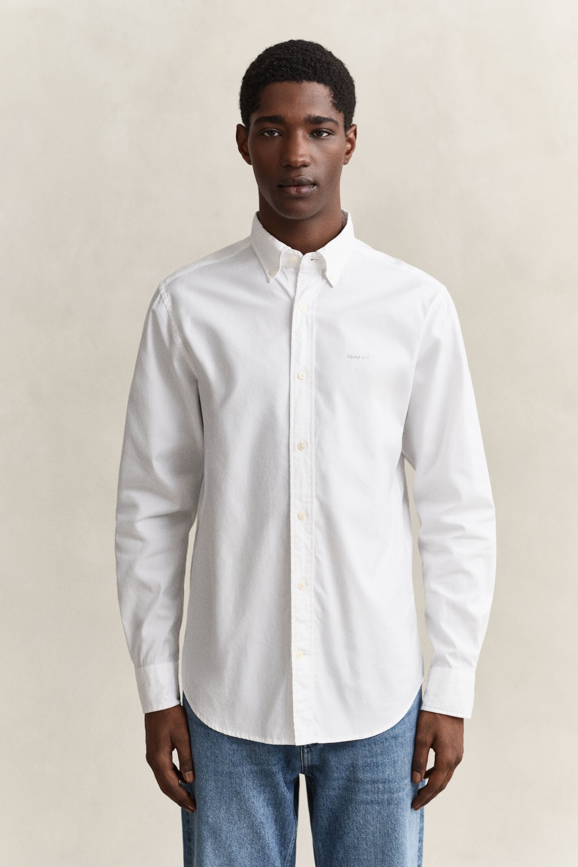 Camisa Oxford pinpoint regular fit