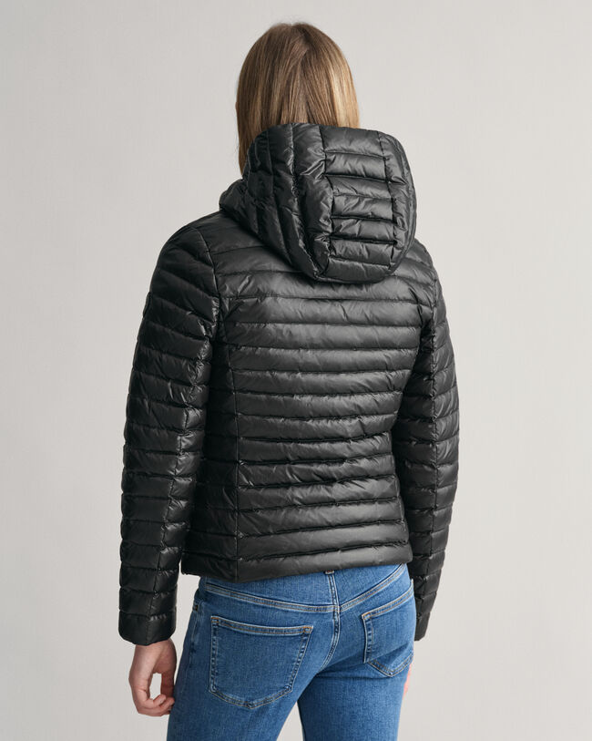 Blus&atilde;o de penas acolchoado leve e brilhante Teen Girls