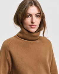 Camisola de gola alta Herringbone Detail