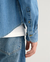 Camisa de ganga slim fit