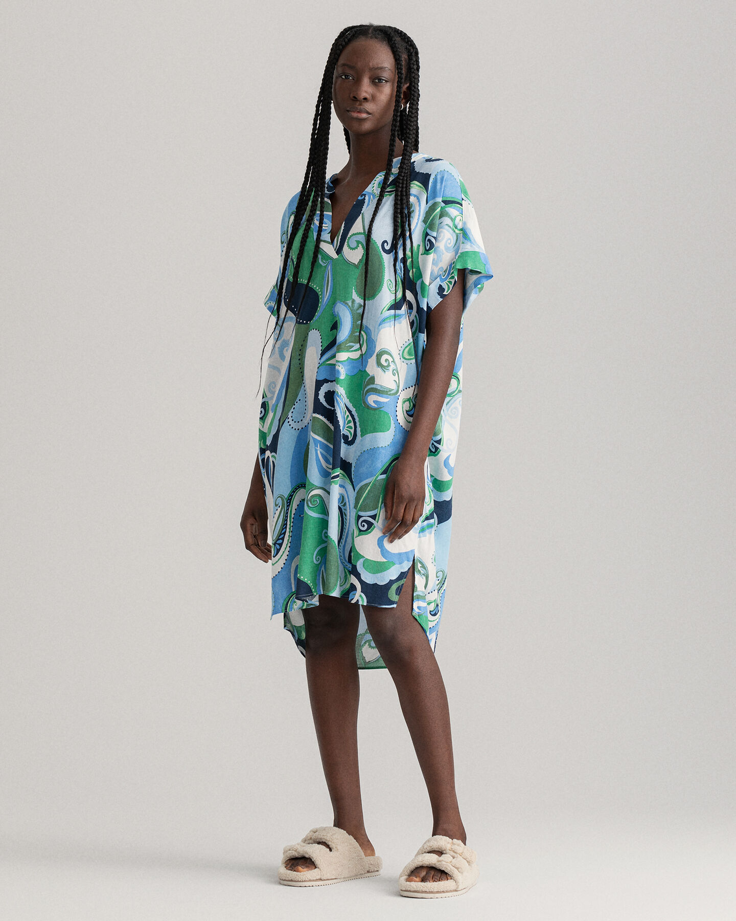 Túnica com padrão paisley