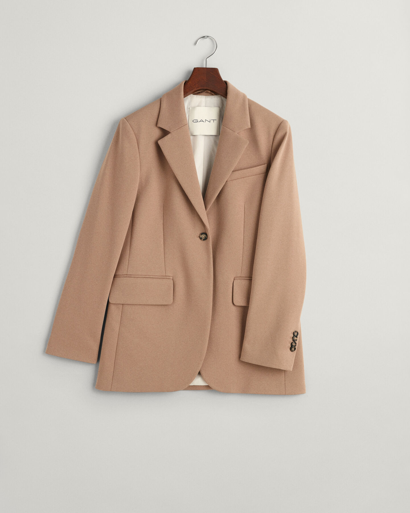 Blazer em jersey corte normal