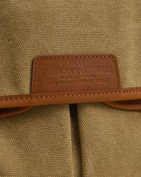 Mala em lona com efeito desgastado