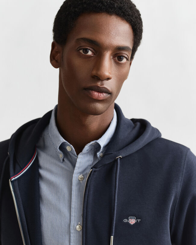 Sweatshirt com capuz e fecho Shield