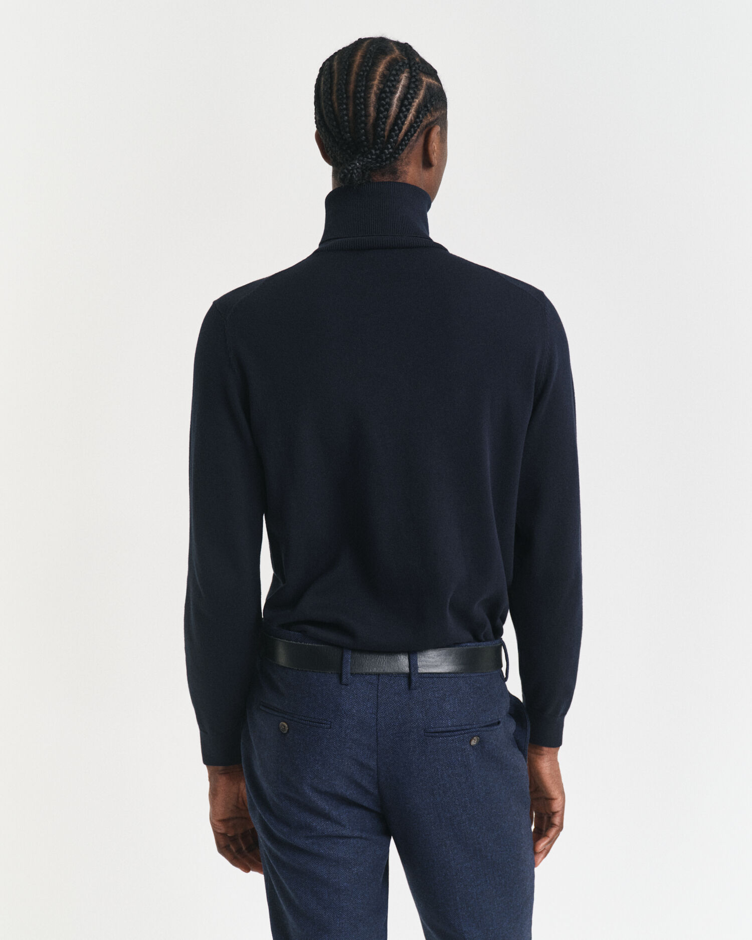 Sweatshirt clássico de gola alta em algodão