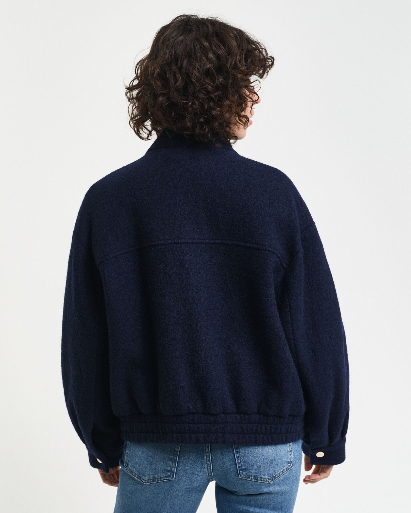 Casaco em lã Harrington