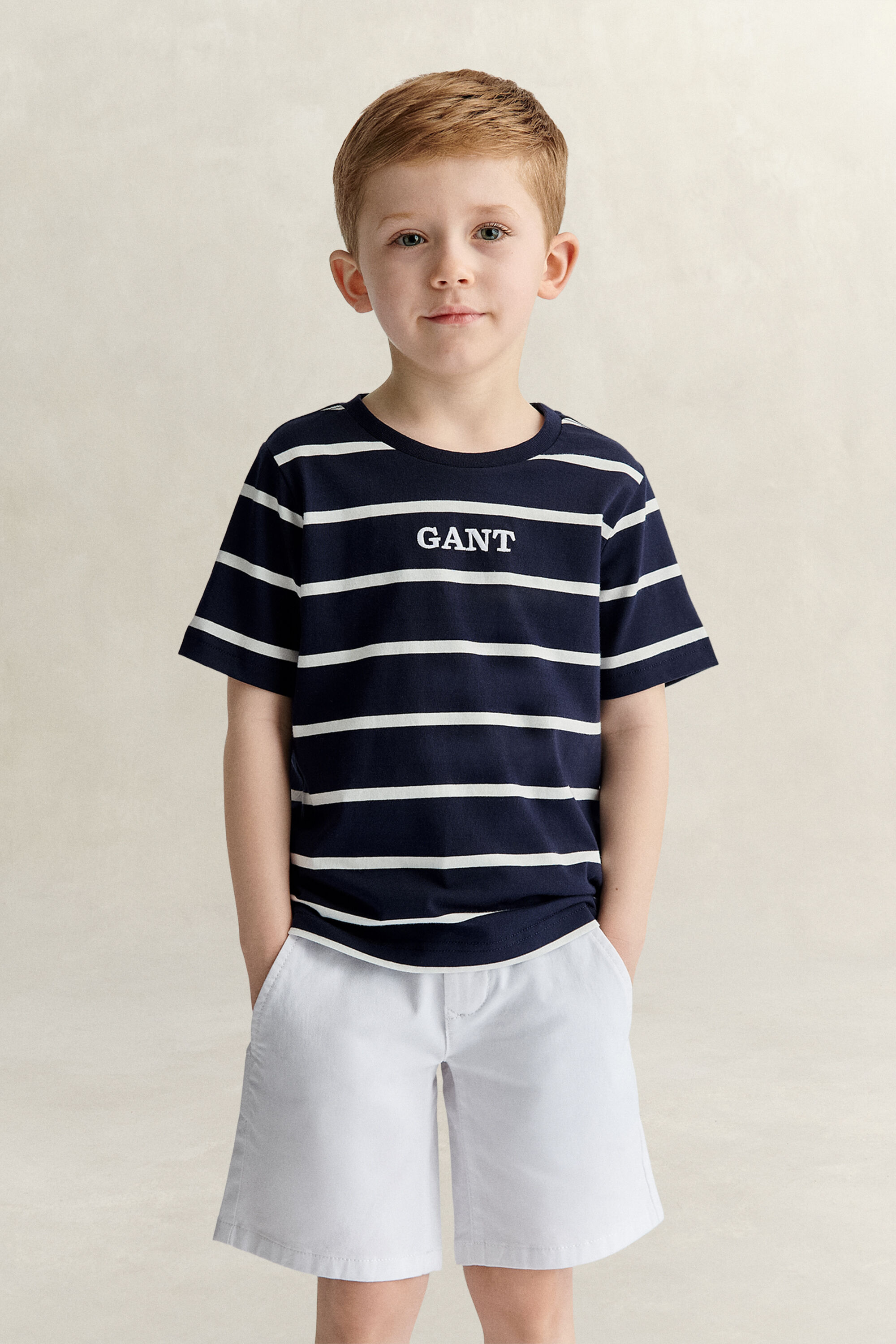 T-shirt gráfica às riscas Boys