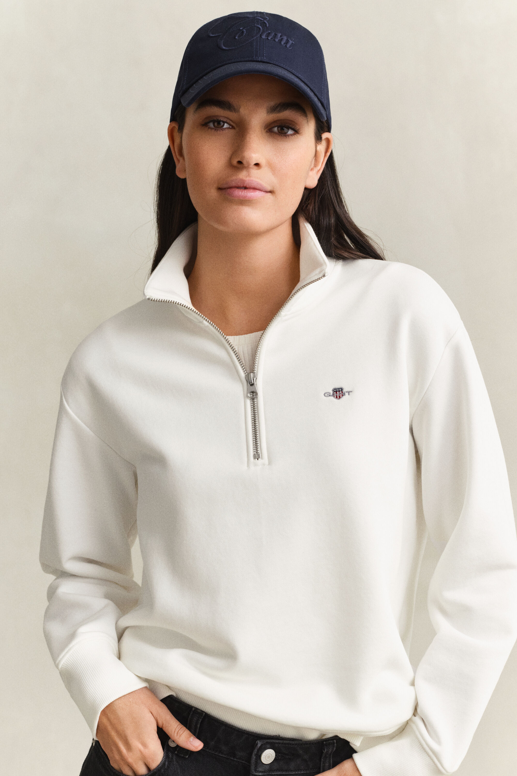 Sweatshirt com meio fecho de correr Shield