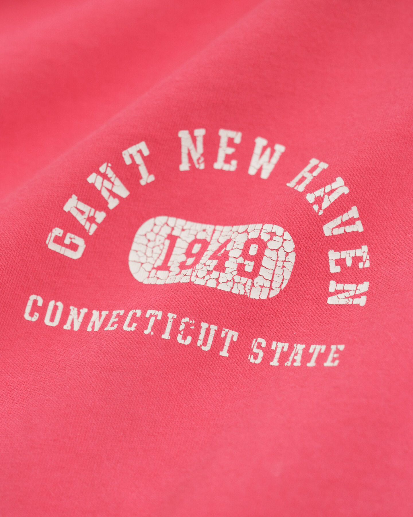 T-shirt gráfica com efeito desgastado Varsity