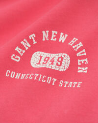 T-shirt gráfica com efeito desgastado Varsity