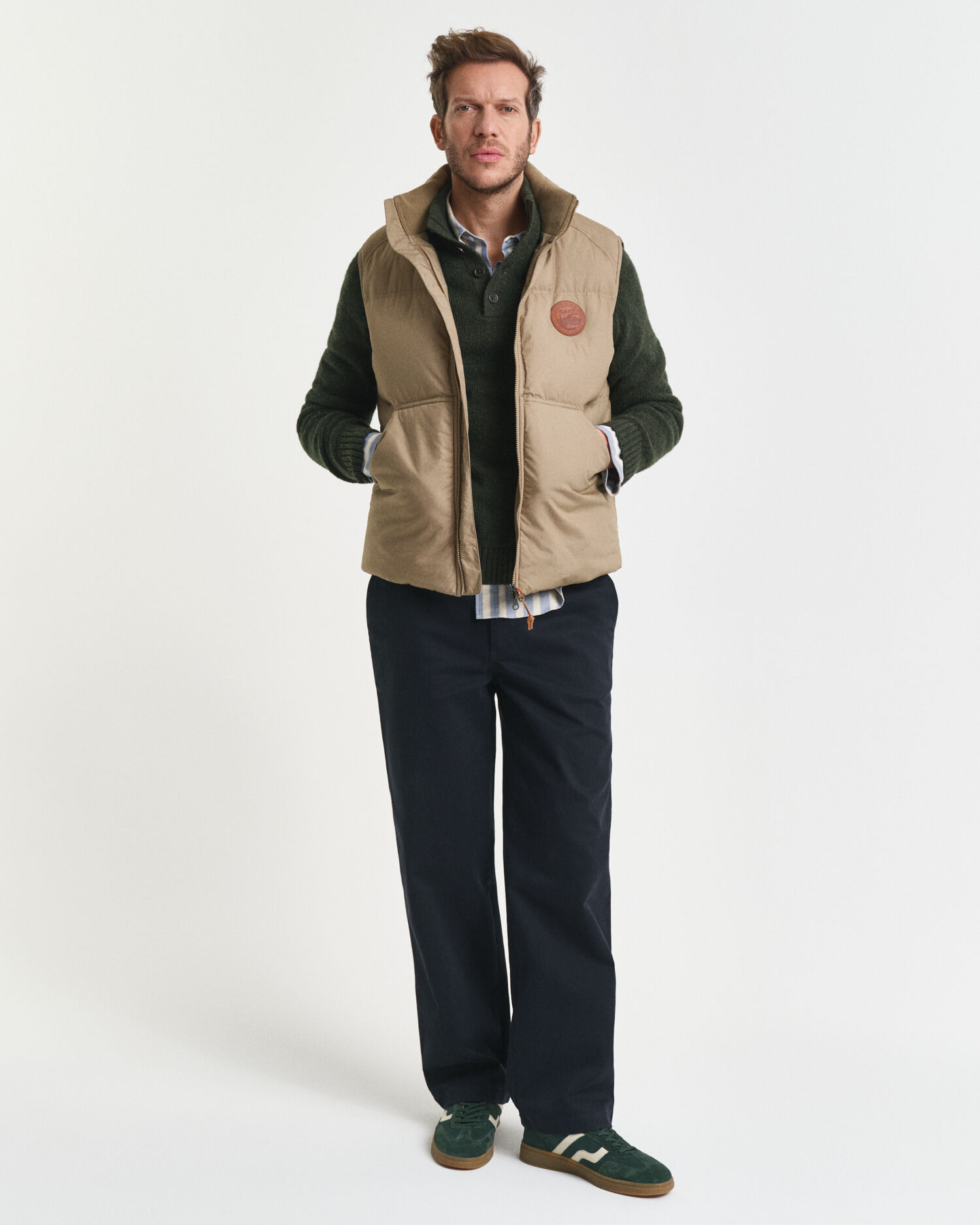 Camisola de malha Nepps com botões parciais em mistura de lã