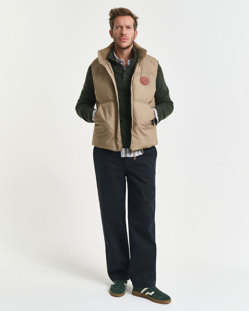 Camisola de malha Nepps com botões parciais em mistura de lã