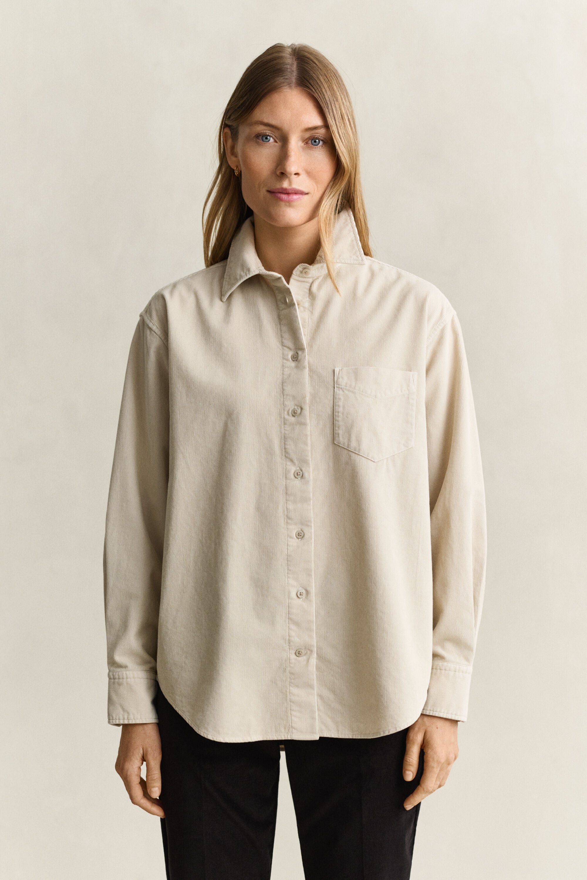 Camisa de bombazina relaxed fit