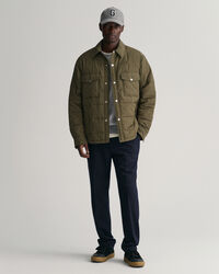 Casaco-camisa acolchoado