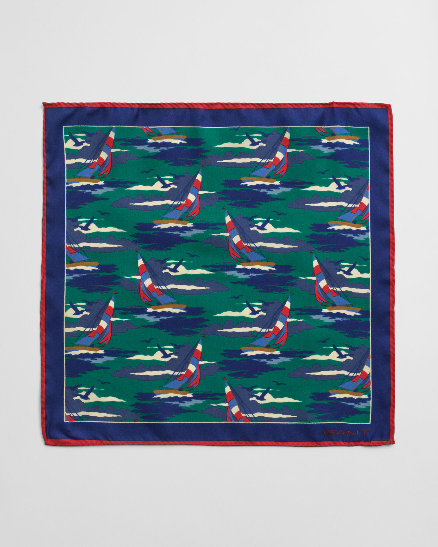 Lenço de bolso em seda Sailing Print