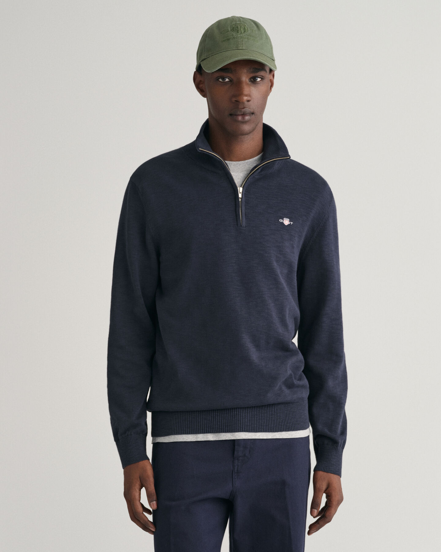 Sweatshirt com meio fecho Cotton Flamme