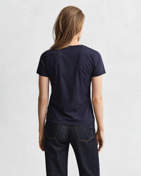 T-shirt com decote em V Shield