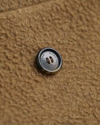 Sobretudo em lã com frente de trespasse