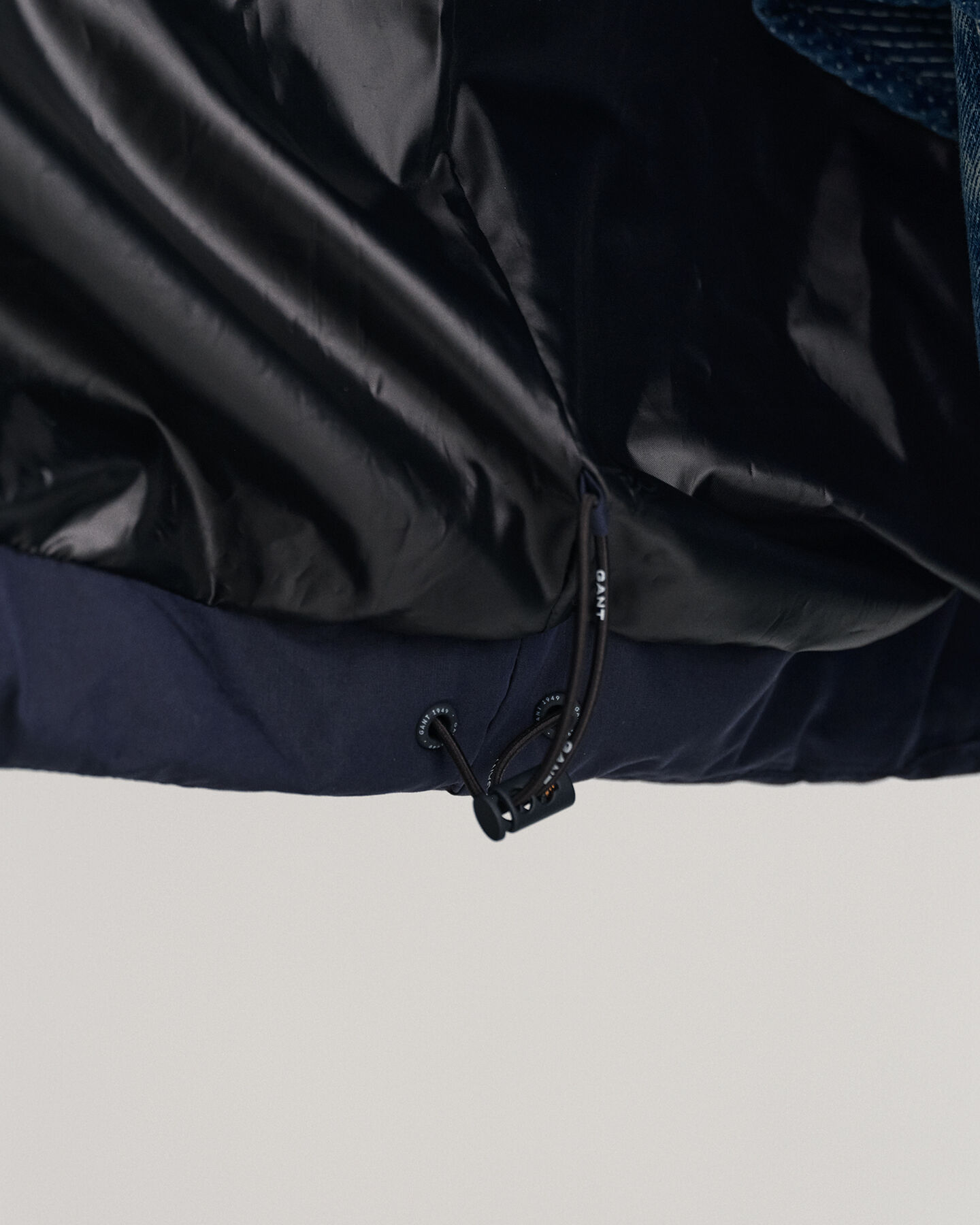 Blusão de penas comprido Alta