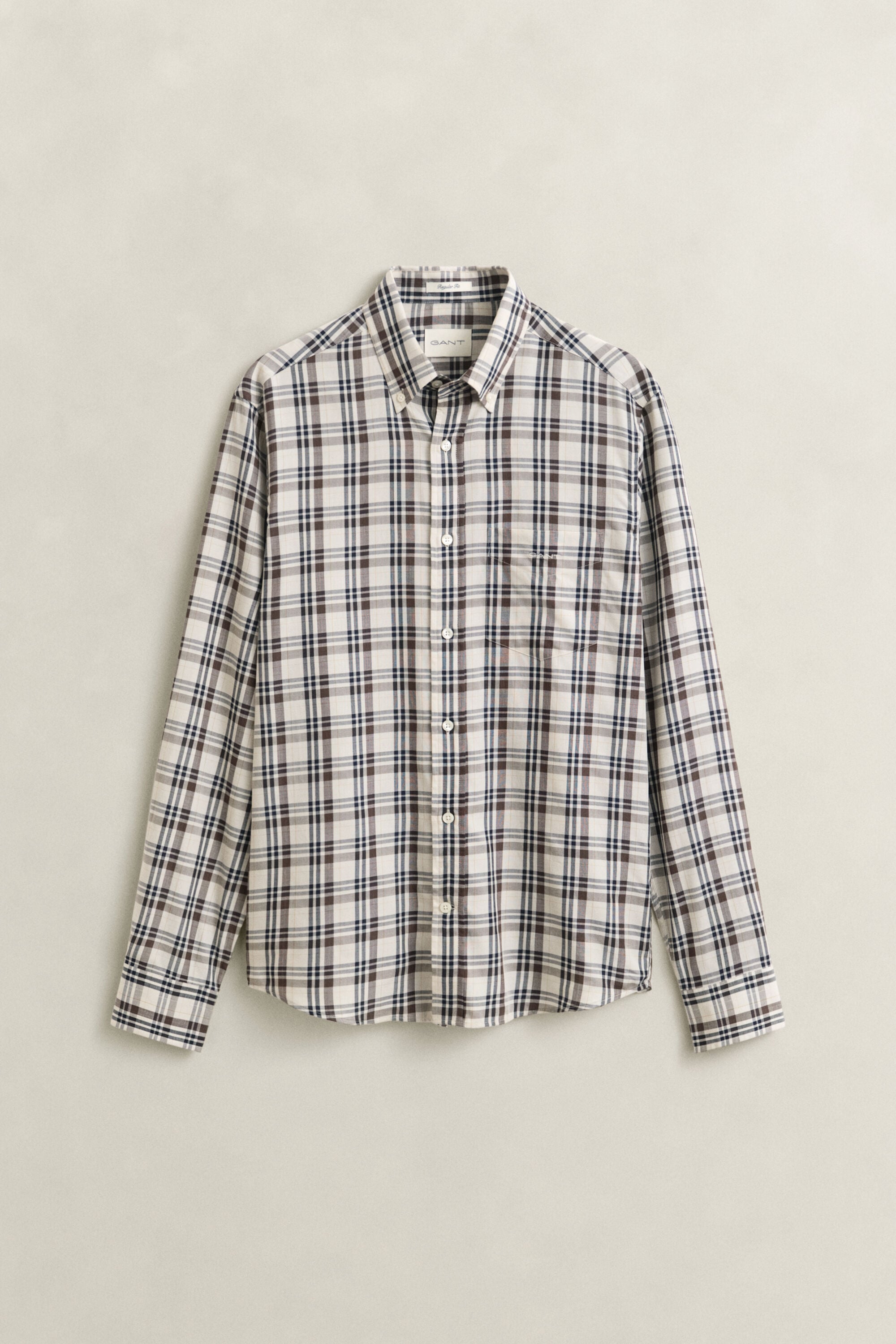 Camisa de sarja com padrão de xadrez