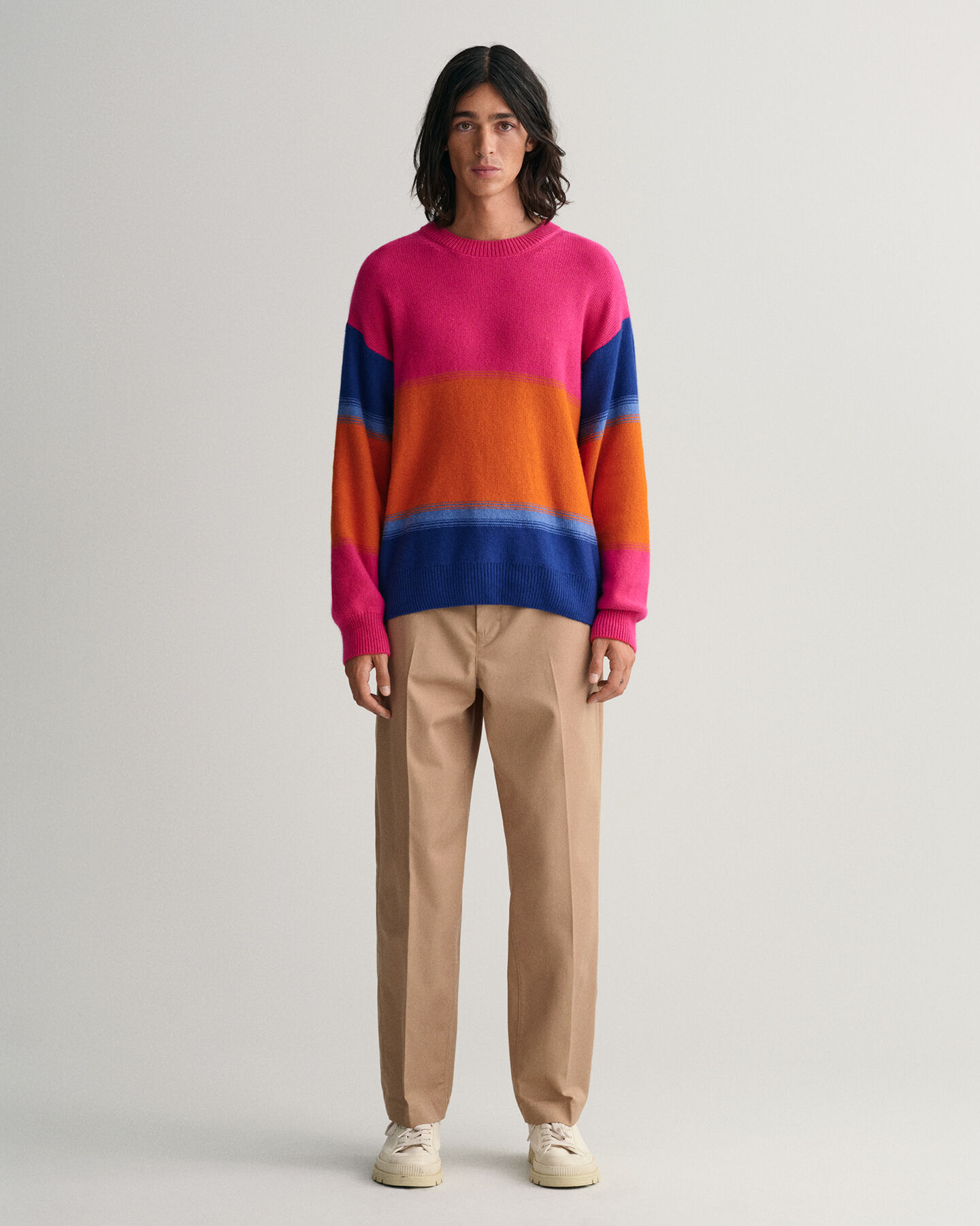 Calças chino corte loose