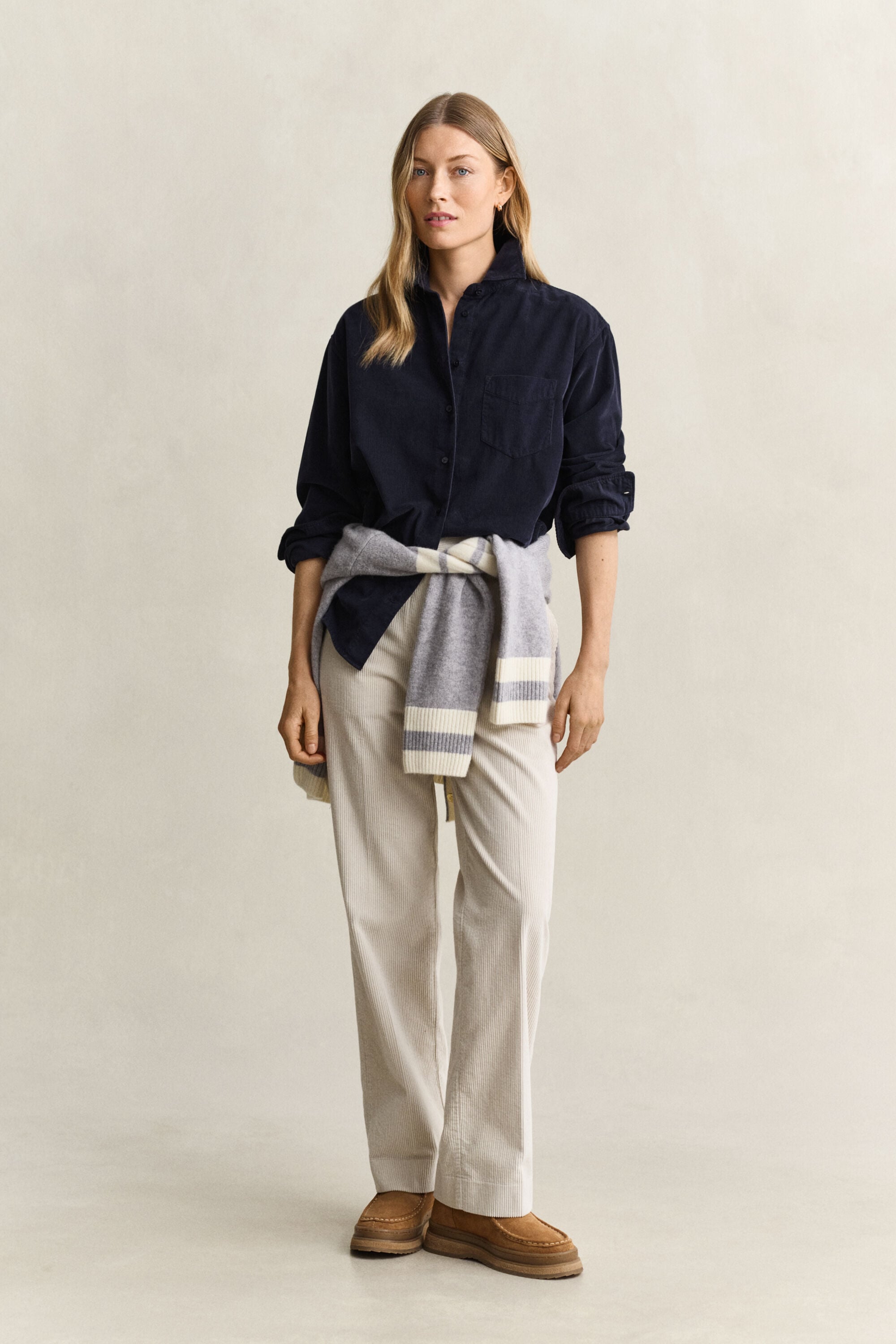 Camisa de bombazina relaxed fit