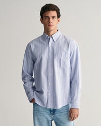Camisa Oxford Heritage às riscas relaxed fit