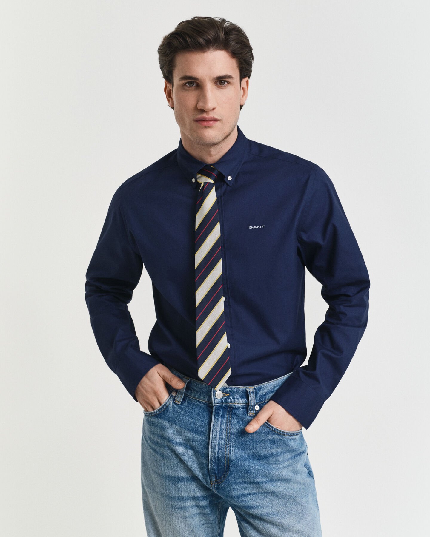 Camisa Oxford pinpoint regular fit