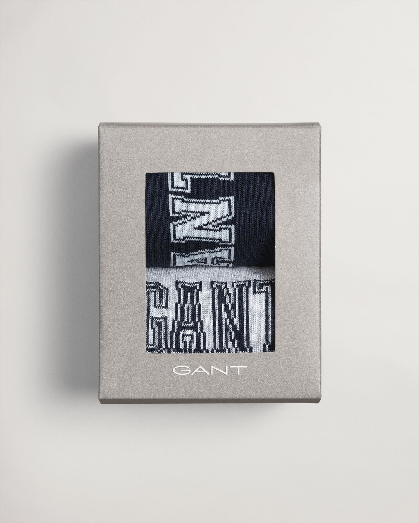 Caixa de presente com pack de dois pares de meias