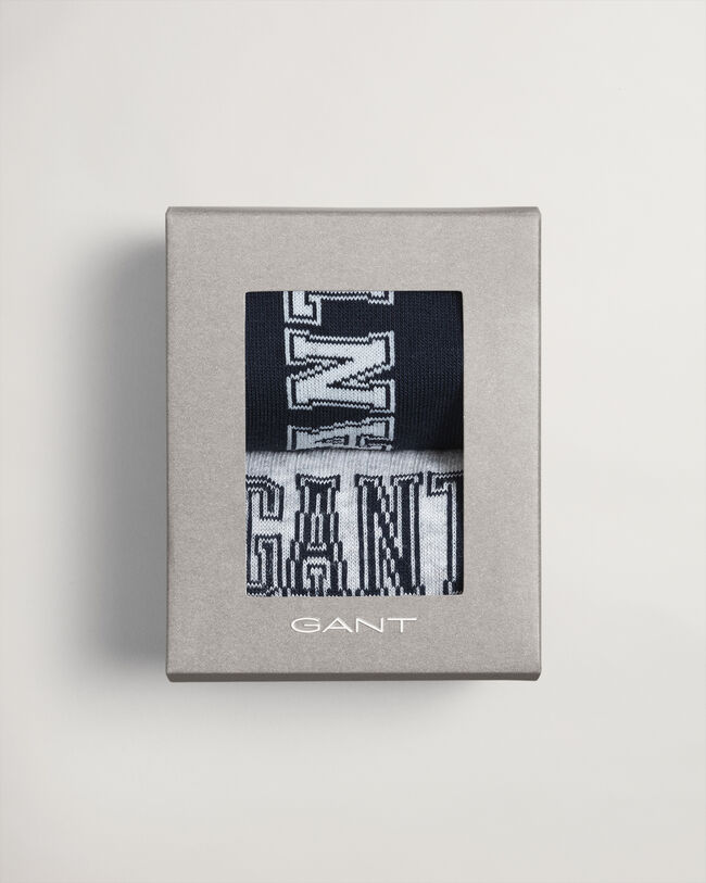 Caixa de presente com pack de dois pares de meias