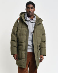 Blusão de penas de comprimento médio grosso