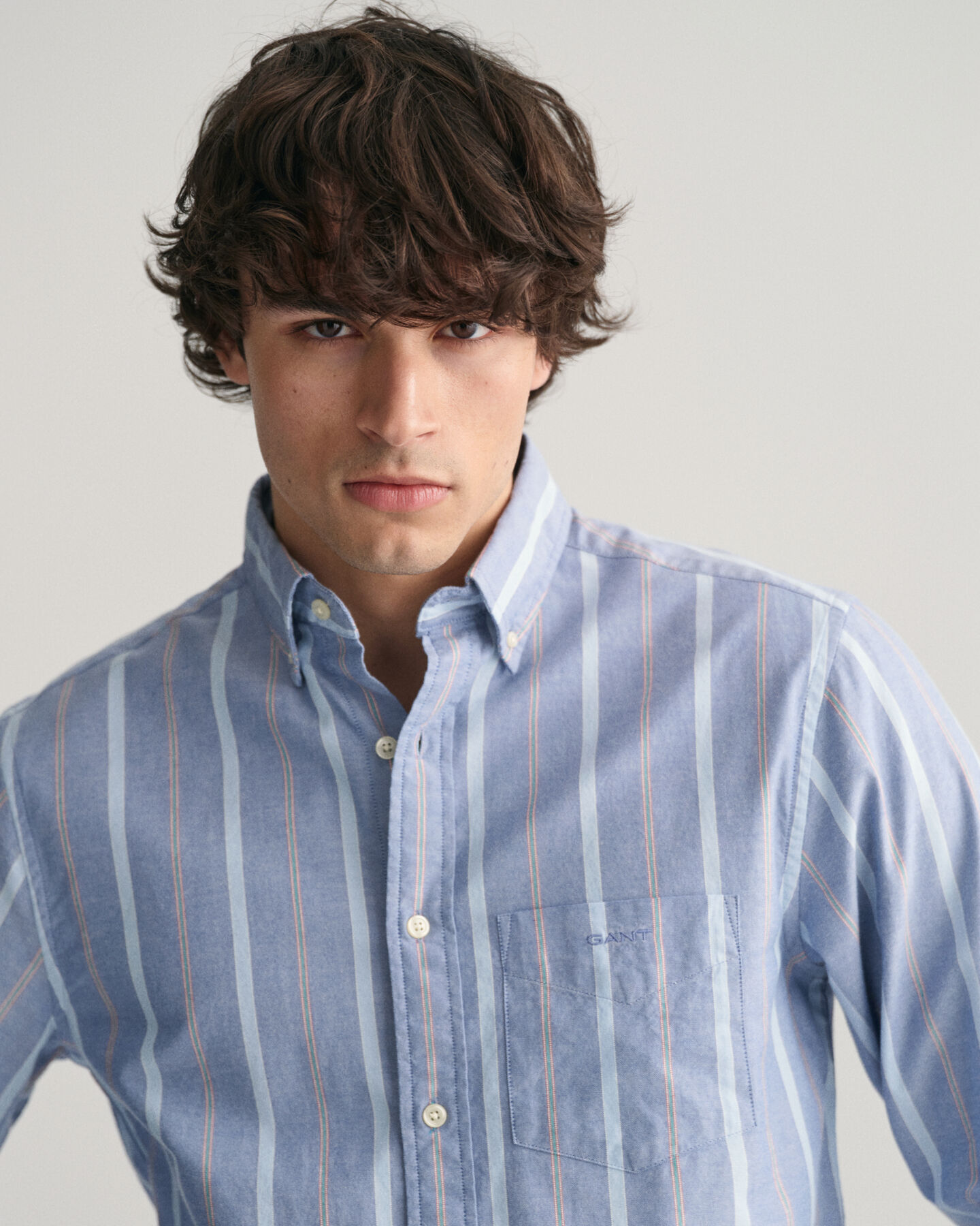 Camisa Oxford Archive às riscas regular fit 