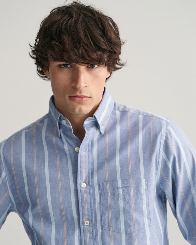 Camisa Oxford Archive às riscas regular fit 