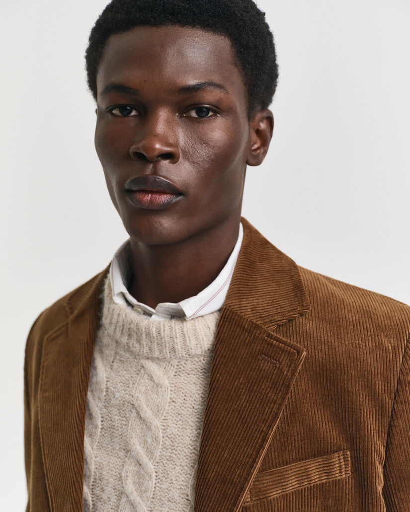 Blazer de bombazina regular fit